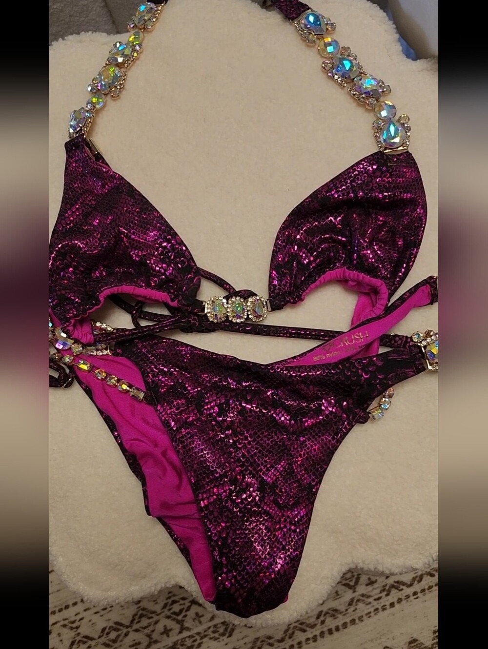 Bikini Crush Tulum Bikini Top M/Bottom Large - Picture 8 of 12